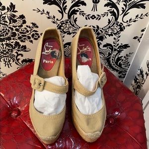 Loubitin wedge espadrilles